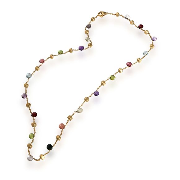 Marco Bicego Paradise Mix Gemstone Necklace in 18K Yellow Gold - Picture 2 of 3